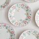 Set of 6 dessert plates Churchill, briar rose
