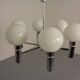 Opaline Glass Pendant Lamp from Sölken Leuchten, Germany, 1960s