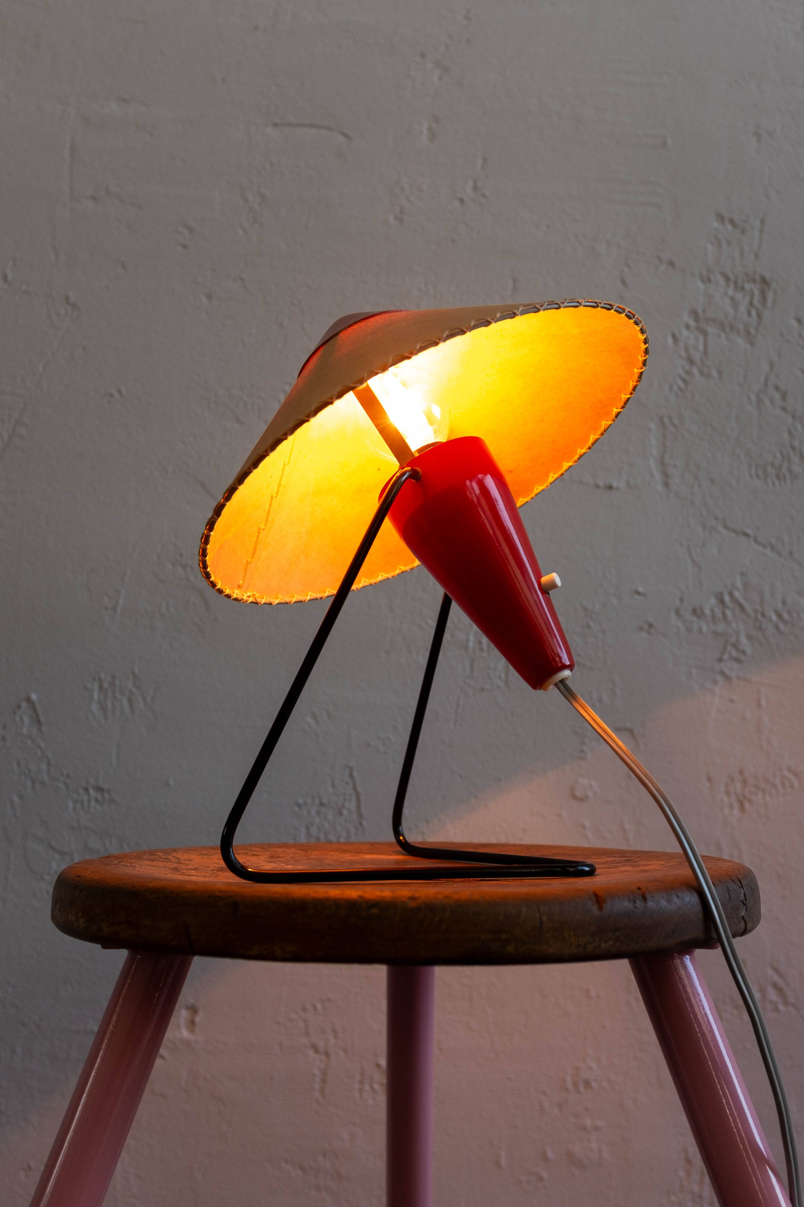 Mid Century Czech Table Lamp by Helena Frantova for Okolo, 1950s