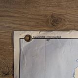 School map / political planisphere and economic planisphere