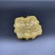 Empty pocket, Murano, Archimedes Seguso, yellow, gold, bubbled, stylized flower-forming, blown glass, Italy