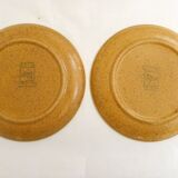 Set of 6 small stoneware plates
