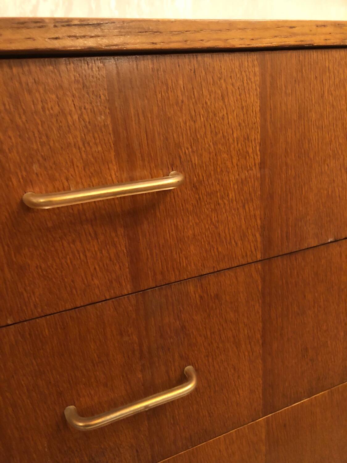 Scandinavian wooden chest of drawers from the 1960s