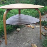 Bow wood coffee table by designer Hugues Steiner