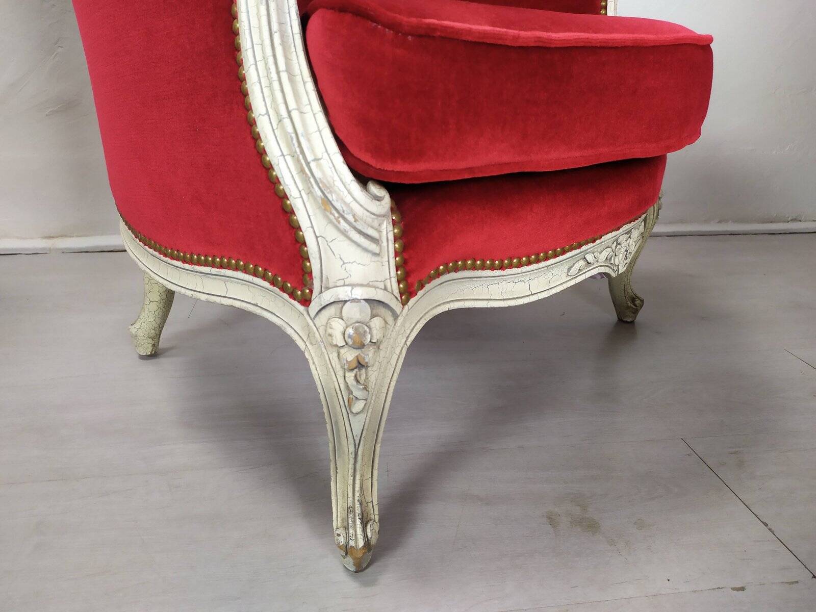 4 Louis XV Bergère armchairs