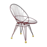 Metal basket Chair years 50