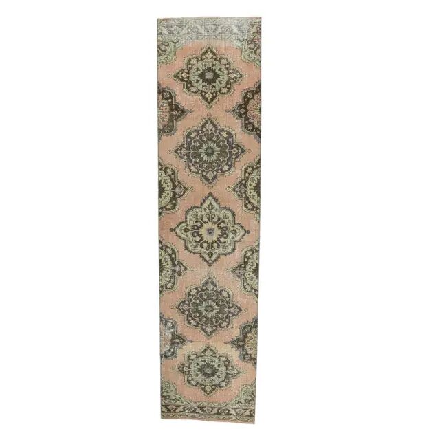 Turkish Oushak wool runner 90x346