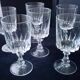 6 water glasses or large wine glasses Crystal d'Arques Model Louvre