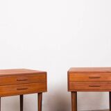 Pair of Danish teak bedside tables by PBJ Mobler 1960