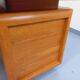 Large vintage double-sided executive desk in oak wood from the 70s