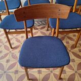 Mid century set of 6 teak dining chairs by Farstrup, Denmark 1960s