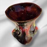 Beautiful abstract ceramic vase from Vallauris, France, 1950s