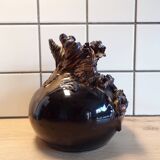 Ball vase signed JJ Barbier