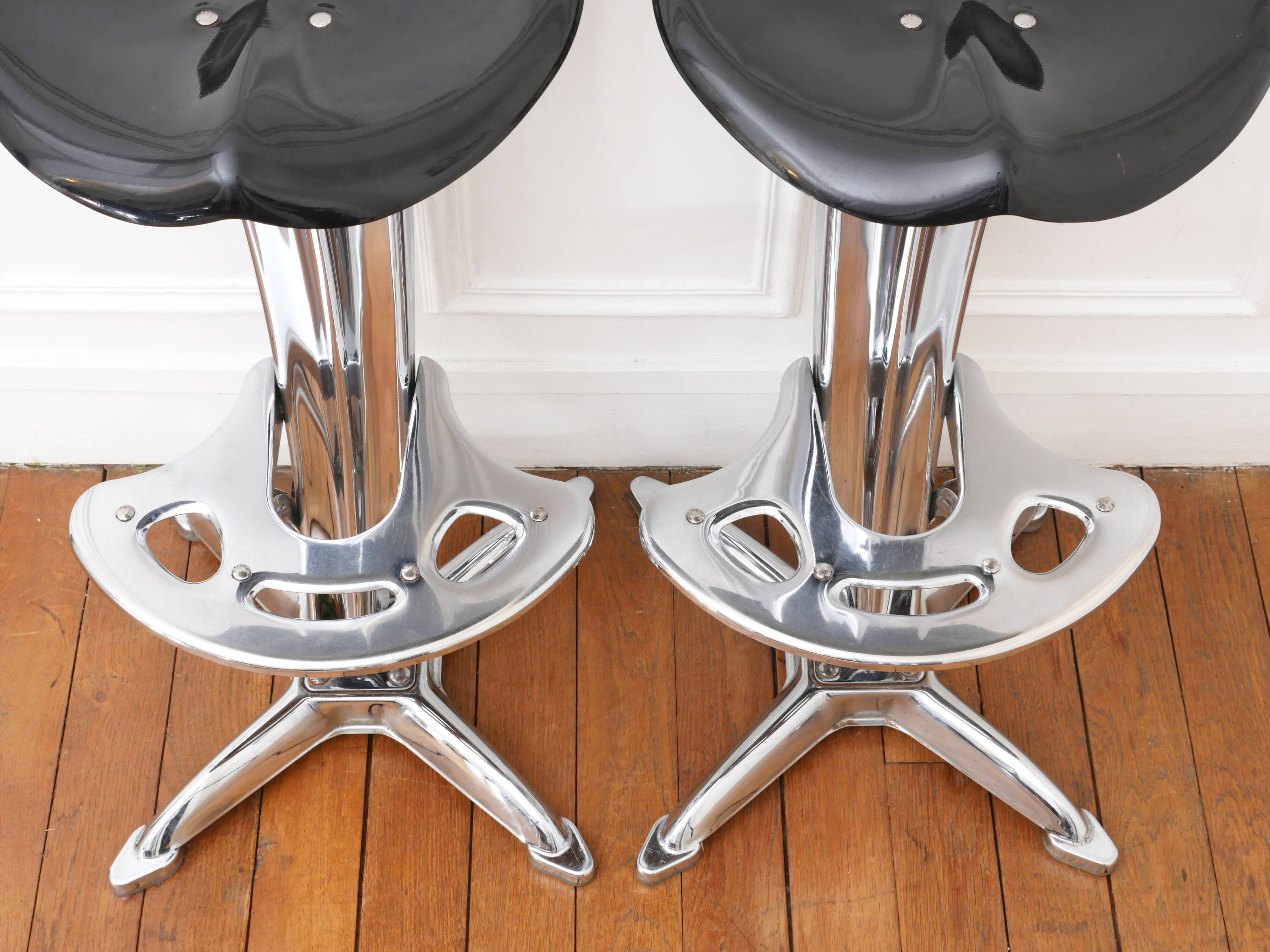 DULTON バー スツール 昇降式 シルバー YASU SASAMOTO ④