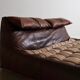 Le Bambole Bed In Buffalo Leather By Mario Bellini For B&B Italia, 1970s