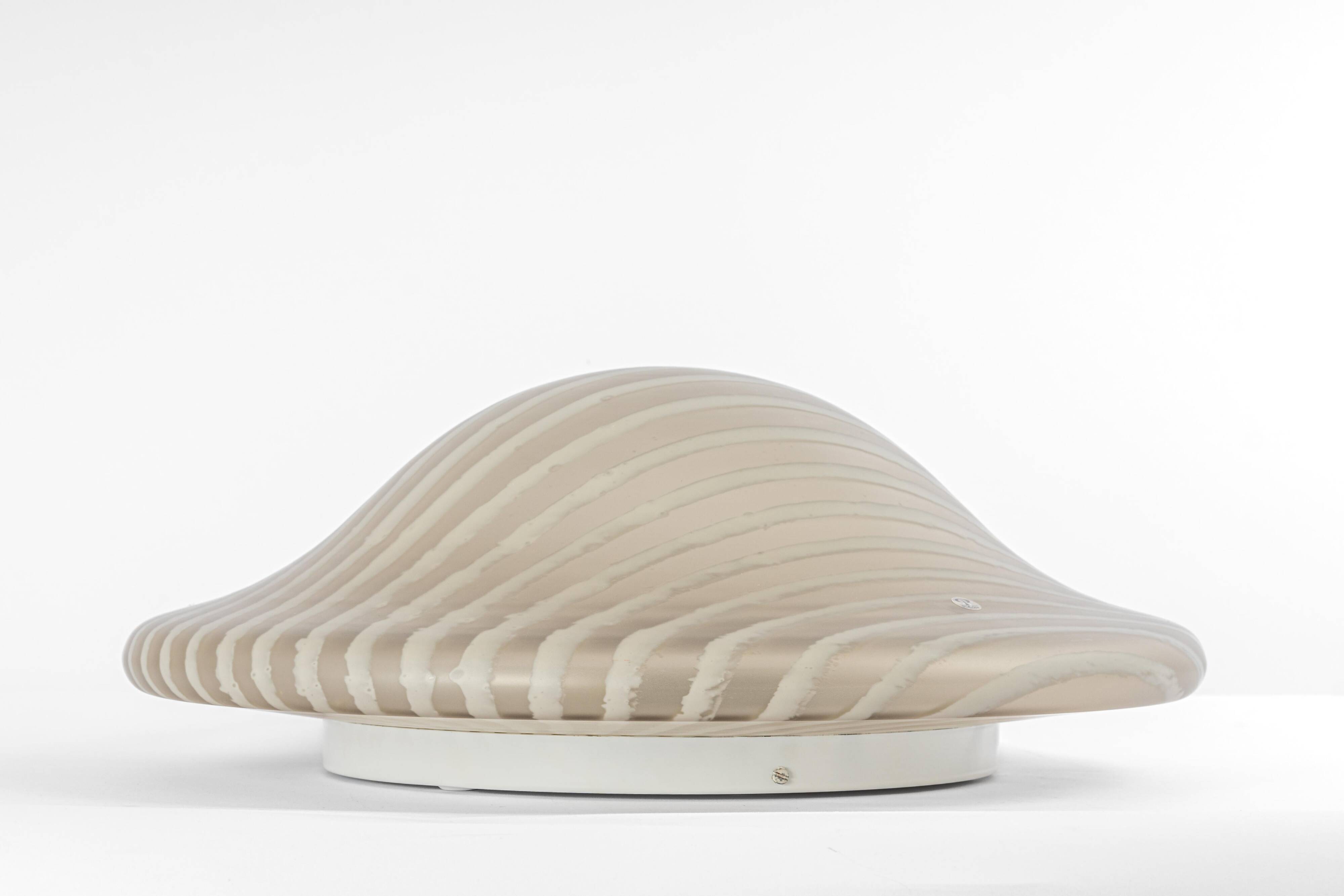 Magnificent glass ceiling light by Peill & Putzler, Germany, 1970s.