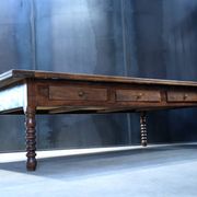 Passementier table with wooden drawers Walnut - France Lyon 1880'