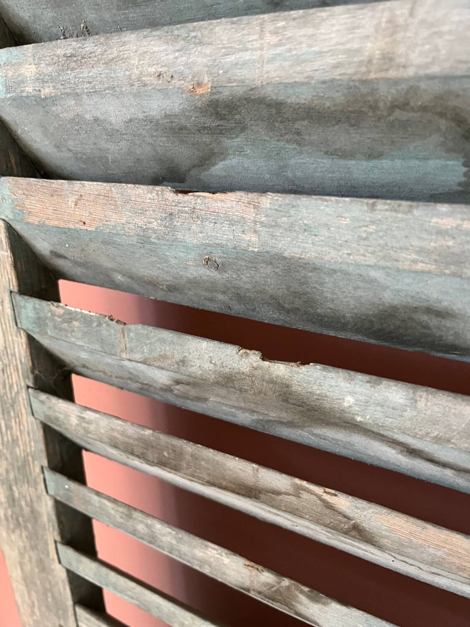 Old shutter blinds