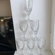 Lot de 6 verres à vin / absinthe xxème