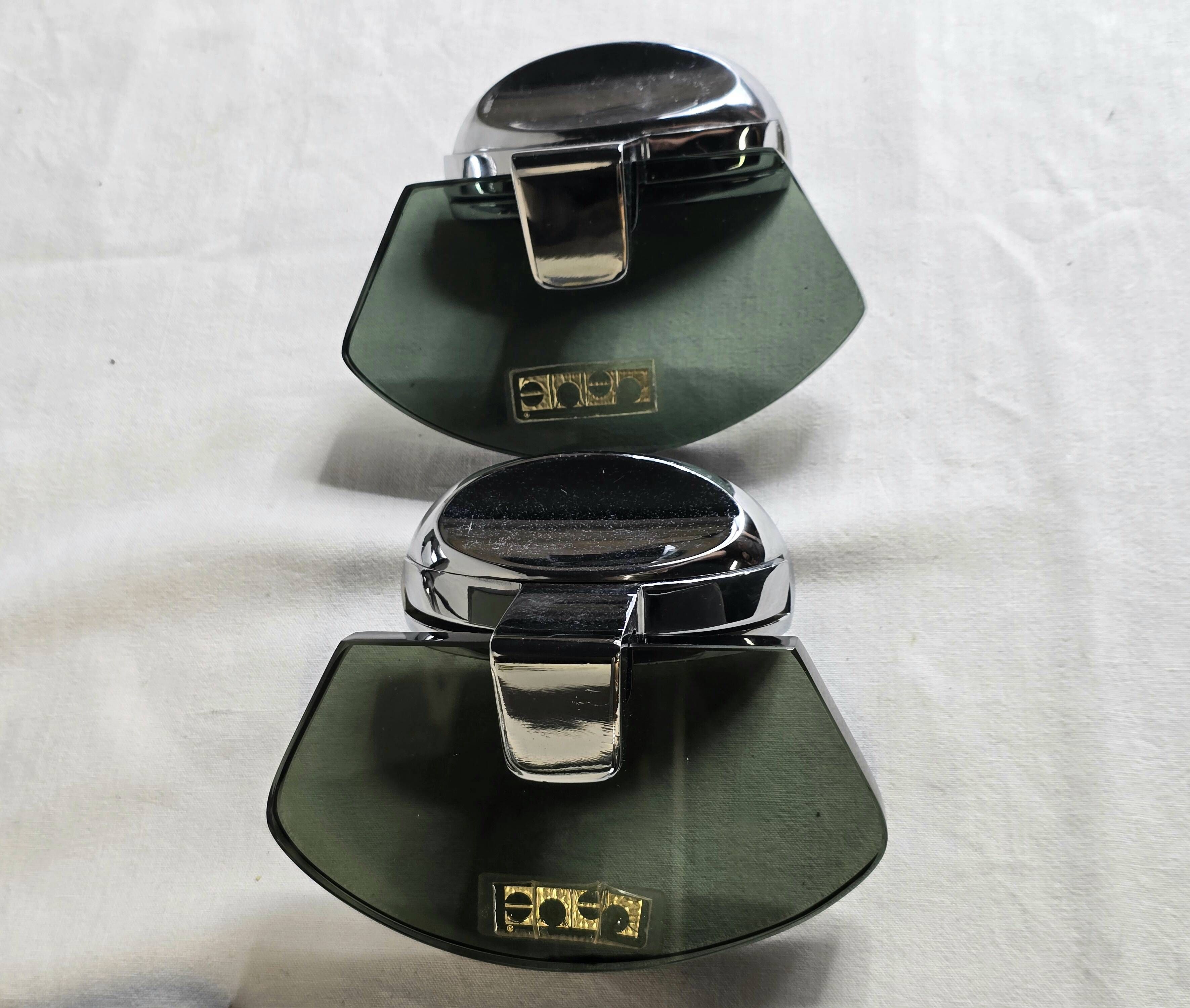 Ensemble de 8 accessoires de salle de bain vintage, esprit de Fontana Arte