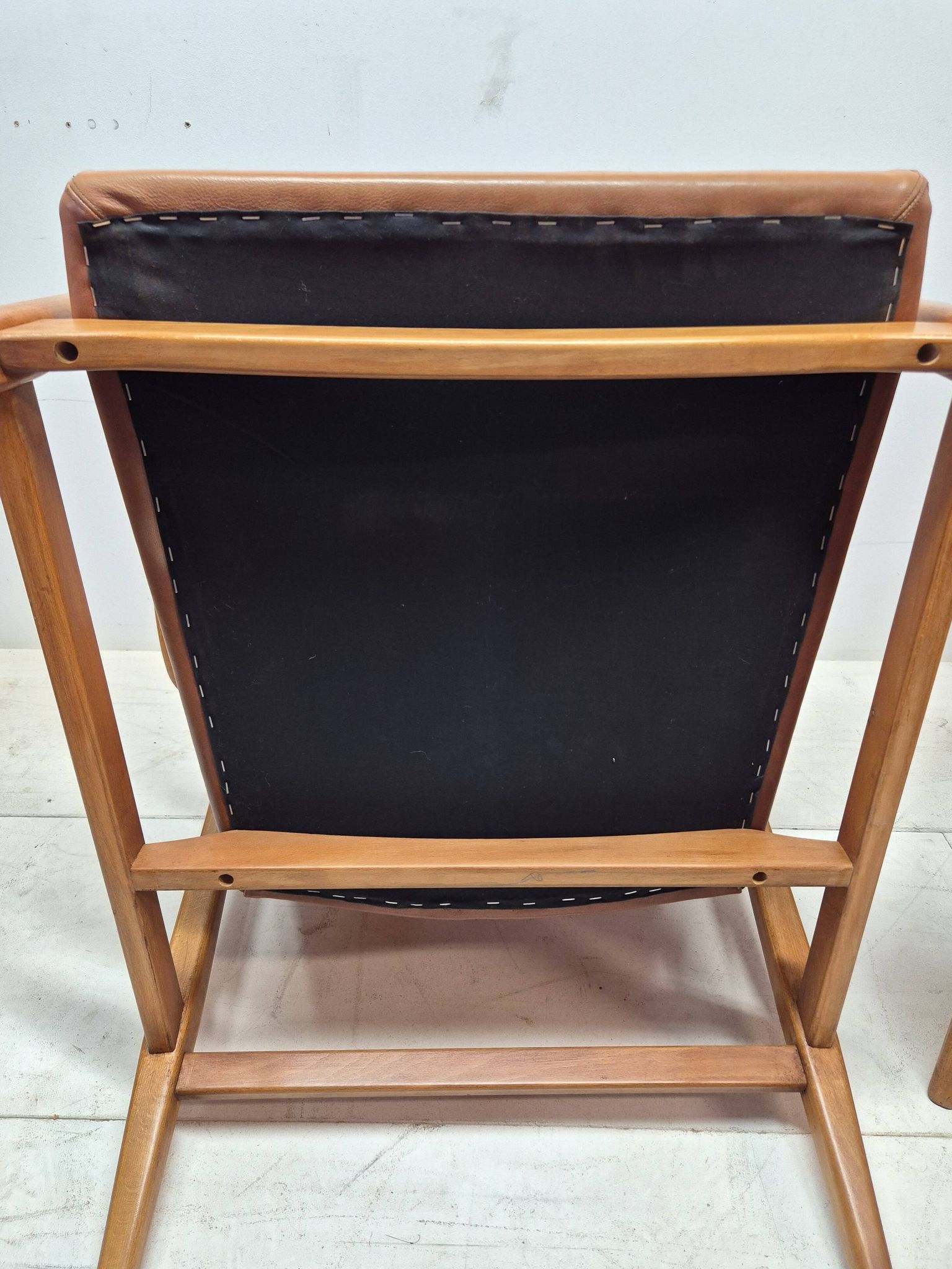 Pair of Scandinavian armchairs attributed to Axel Larsson, circa 1960.