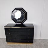 Jean Claude Mahey chest of drawers with mirror, 1970s