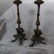 2 antique Napoleon III style candlesticks