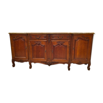 Louis XV low sideboard marble top