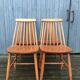 Chaises vintage scandinaves en hêtre blond