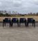 4 fauteuils noirs Plank Claudio Bellini Mon Ami