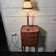 Empire-style table lamp in gilded bronze from the 19th century.