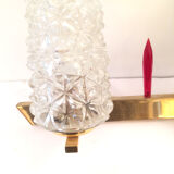 Apply 1950-60 brass and cut glass