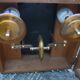 Old instrument box kV 0-25 / R33 porcelain-insulators