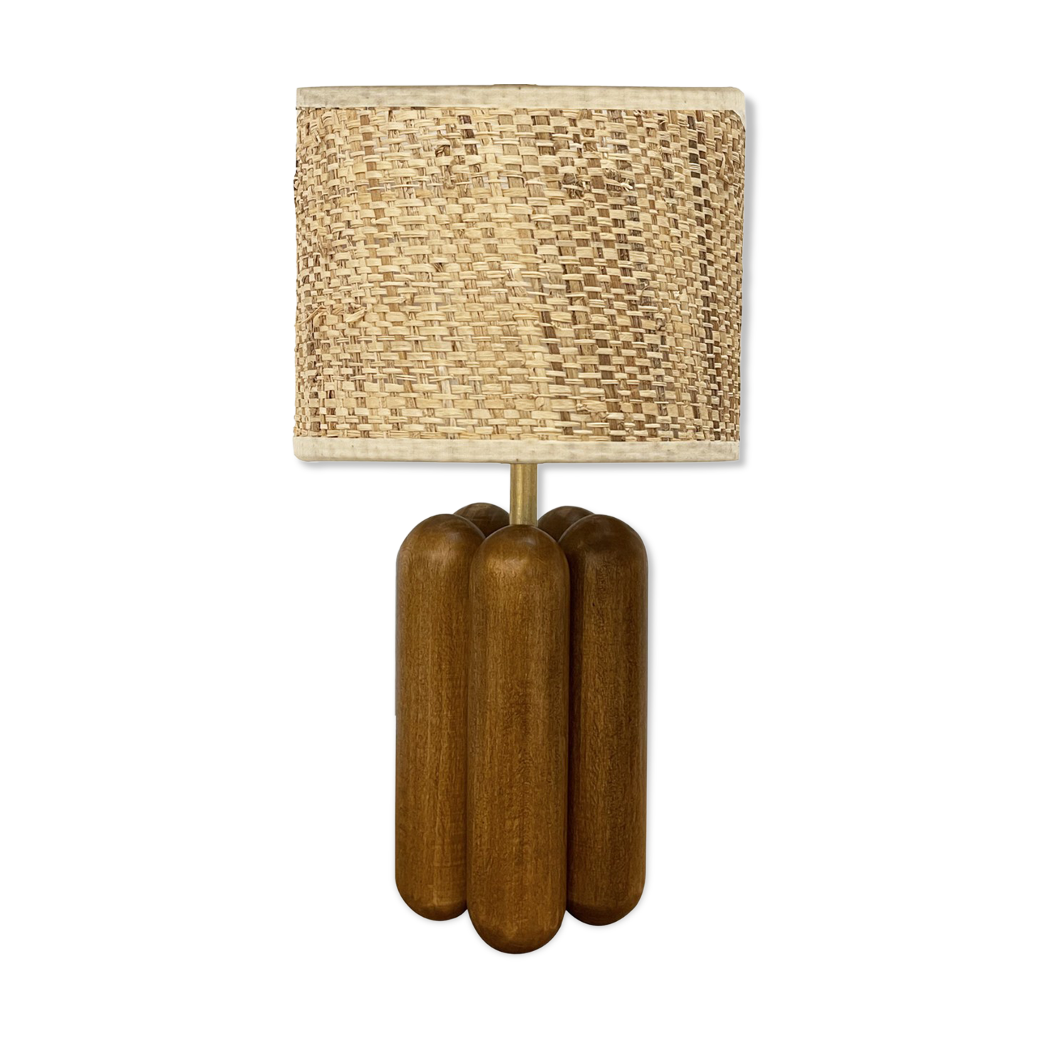Lamp Charlotte Bois Raphia - Cosin Paris