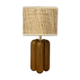 Lamp Charlotte Bois Raphia - Cosin Paris