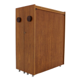 Teak folding bar by Johannes Andersen, Denmark 1960