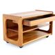 Desserte, table d'appoint vintage en teck sur roulettes, Danemark
