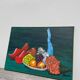 Still life with clogs and fruit / oil on canvas