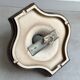 Vintage Fat Lava ceramic Hustadt Leuchten wall lamp