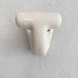 Enamelled earthen coat hook, 1900