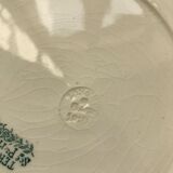 Series of 8 old flat plates Terre de Fer