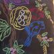 Vintage hand embroidered cushion