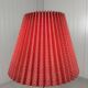 Lampe de table en laiton avec abat-jour plié années 1950