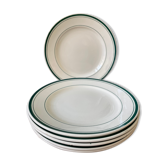 Set of 6 small plates Ste Amandinoise St Amand, early twentieth century