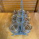 Service liqueur style mategot metal grey support + 8 bibendum glasses d