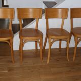 Set of 4 Baumann No. 30 chairs with wide back