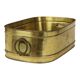 Large Oval Brass Planter Vintage XL Cachepot 41cm