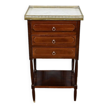 Petite Table de Salon Chiffonnière en Acajou, époque Louis XVI – XVIIIe