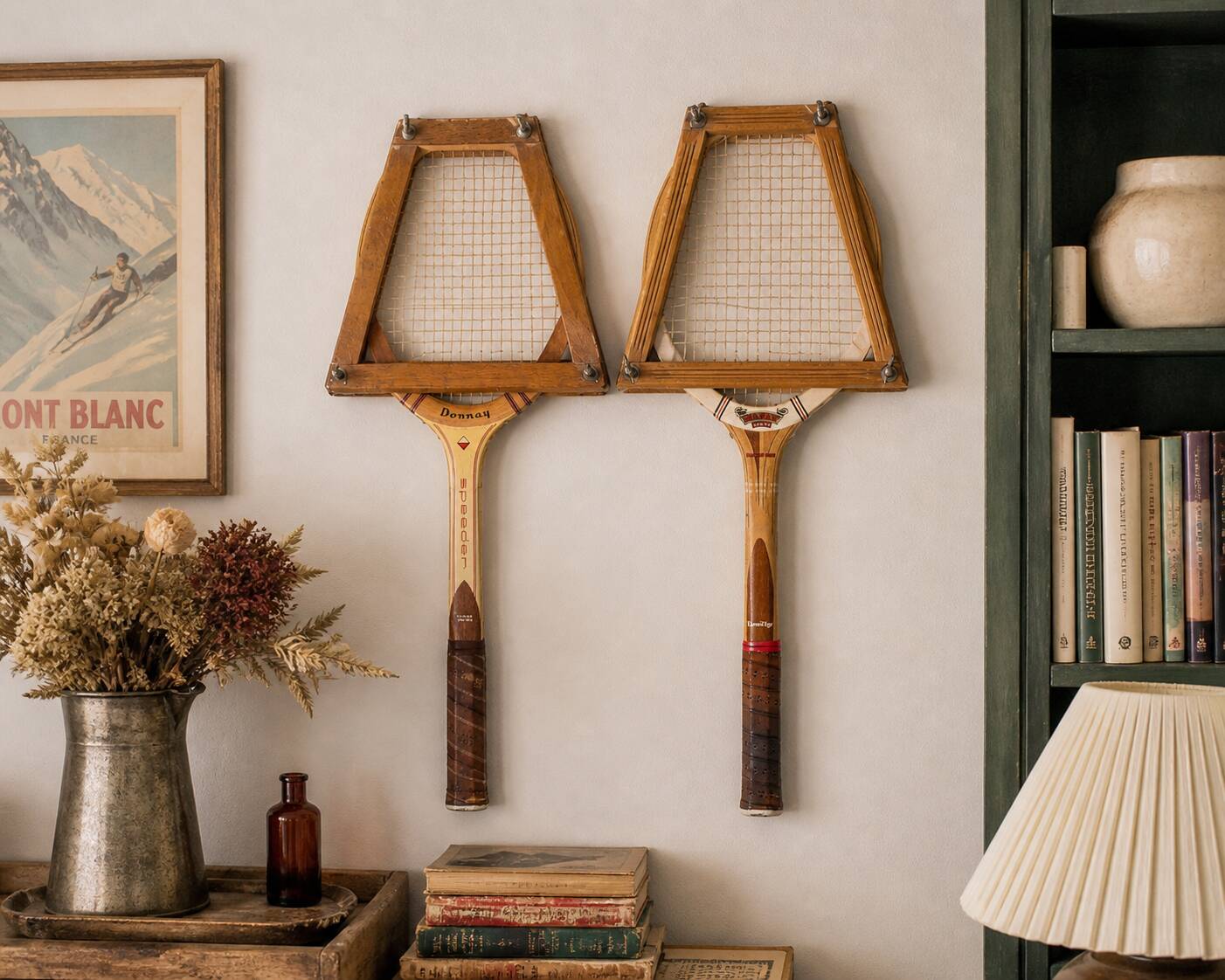Pair of tennis rackets 1960