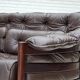 1970s, Scandinavian 3-seater sofa by Arne Norell, furniture leather.